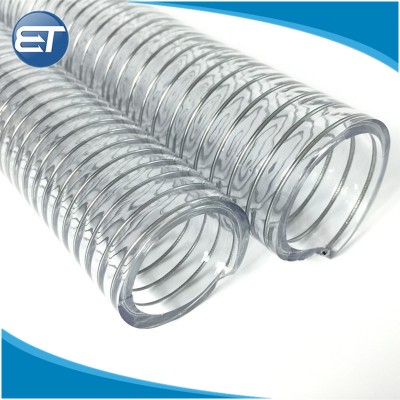 Low Price Transparent Flexible Non-Toxic PVC Steel Wire Water Hose Pipe Tube