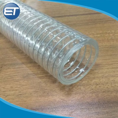 Industrial PVC Spring Wire Reinforced Hose Pipe Tube with Colorful Light Weight