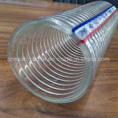 High Pressure Flexible Spiral Wire Reinforced Clear PVC Hose Pipe